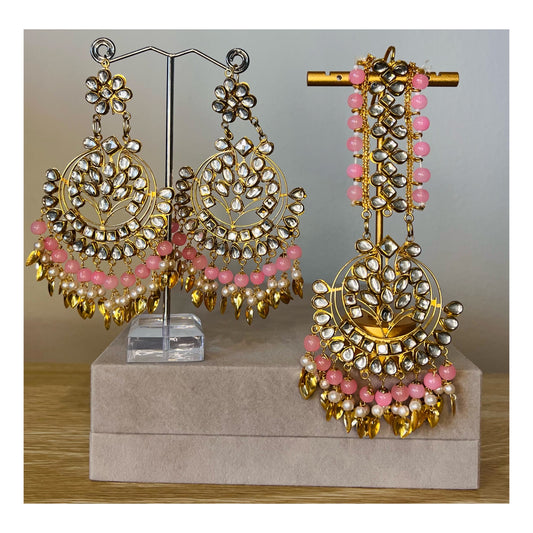 Baby Pink Kundan